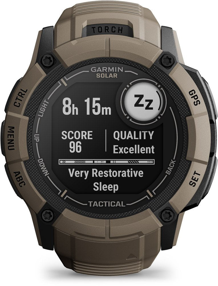 Garmin Instinct® 2X Solar Tactical Edition – GPS Multisport Smartwatch